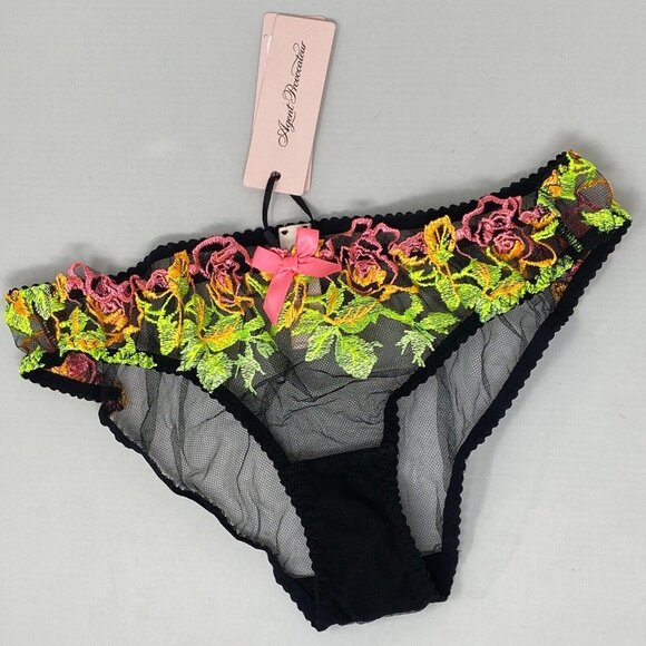 Agent Provocateur Callypso Black Multi Brief AP3 Medium NWT